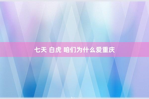 七天 白虎 咱们为什么爱重庆