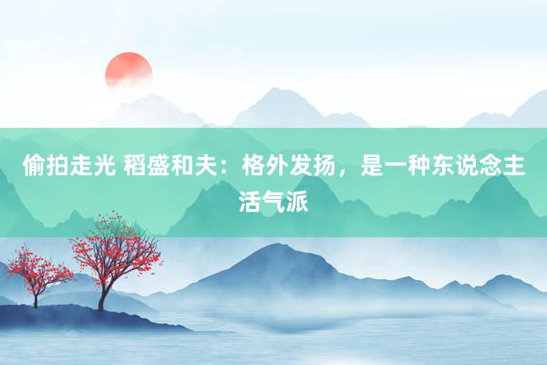 偷拍走光 稻盛和夫：格外发扬，是一种东说念主活气派