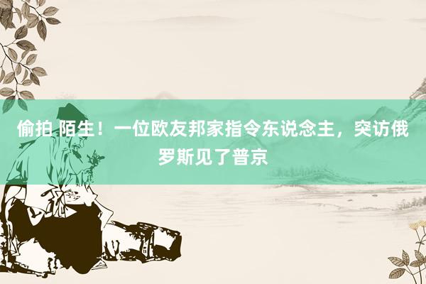偷拍 陌生！一位欧友邦家指令东说念主，突访俄罗斯见了普京