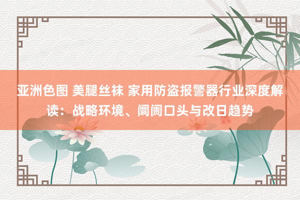 亚洲色图 美腿丝袜 家用防盗报警器行业深度解读：战略环境、阛阓口头与改日趋势