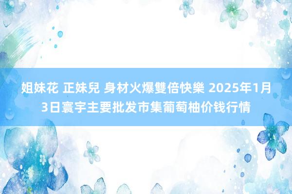 姐妹花 正妹兒 身材火爆雙倍快樂 2025年1月3日寰宇主要批发市集葡萄柚价钱行情