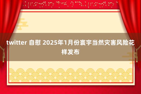 twitter 自慰 2025年1月份寰宇当然灾害风险花样发布