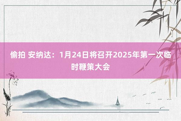 偷拍 安纳达：1月24日将召开2025年第一次临时鞭策大会