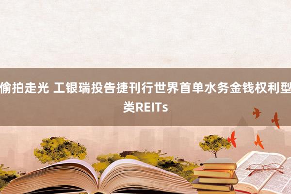 偷拍走光 工银瑞投告捷刊行世界首单水务金钱权利型类REITs