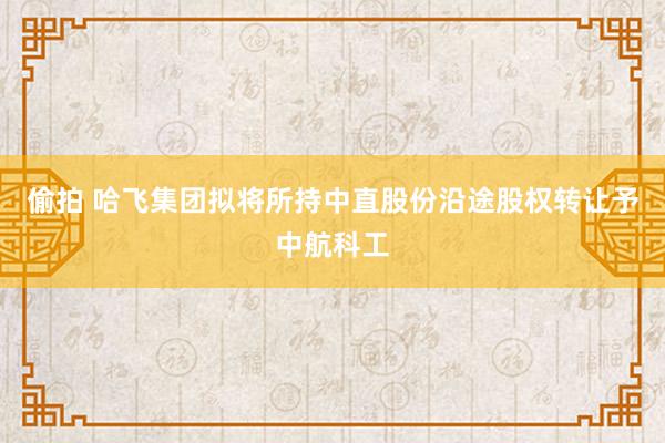 偷拍 哈飞集团拟将所持中直股份沿途股权转让予中航科工