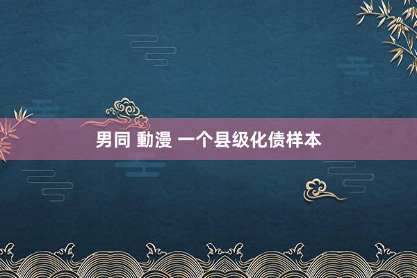 男同 動漫 一个县级化债样本