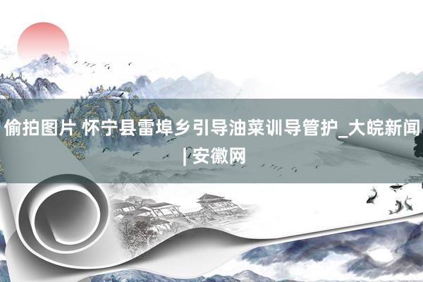 偷拍图片 怀宁县雷埠乡引导油菜训导管护_大皖新闻 | 安徽网