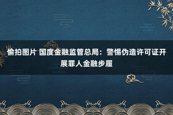 偷拍图片 国度金融监管总局：警惕伪造许可证开展罪人金融步履