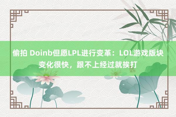 偷拍 Doinb但愿LPL进行变革：LOL游戏版块变化很快，跟不上经过就挨打