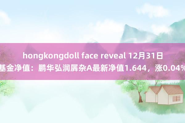 hongkongdoll face reveal 12月31日基金净值：鹏华弘润羼杂A最新净值1.644，涨0.04%