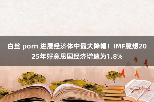 白丝 porn 进展经济体中最大降幅！IMF臆想2025年好意思国经济增速为1.8%