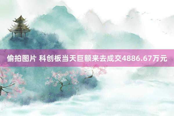 偷拍图片 科创板当天巨额来去成交4886.67万元